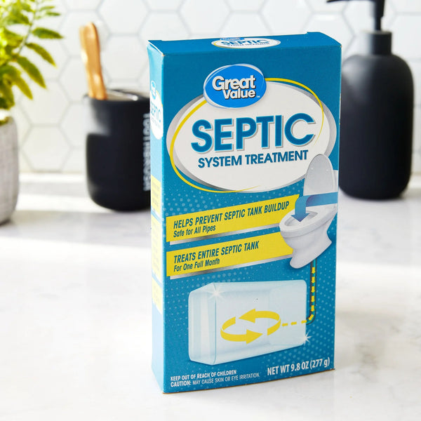 Septic System Treatment - 2 packs - 9.8 oz per pack - plus 3 My Outlet Mall Resealable Storage Pouches