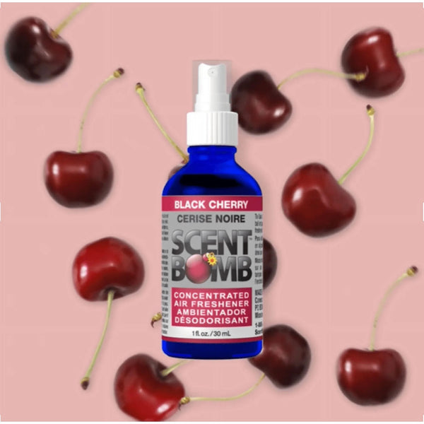 Black Cherry Scent Spray Air Freshener - 2 packs - 1 oz per pack - plus 3 My Outlet Mall Resealable Storage Pouches