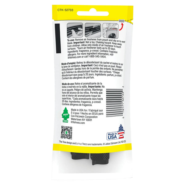 Air Freshener Vent Wrap New Car 4 Count - 3 packs - plus 3 My Outlet Mall Resealable Storage Pouches