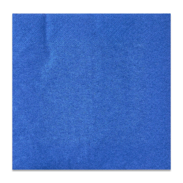 6.5" x 6.5" Disposable Blue Paper Napkins - 1 pack - 75 Count per pack - plus 3 My Outlet Mall Resealable Storage Pouches