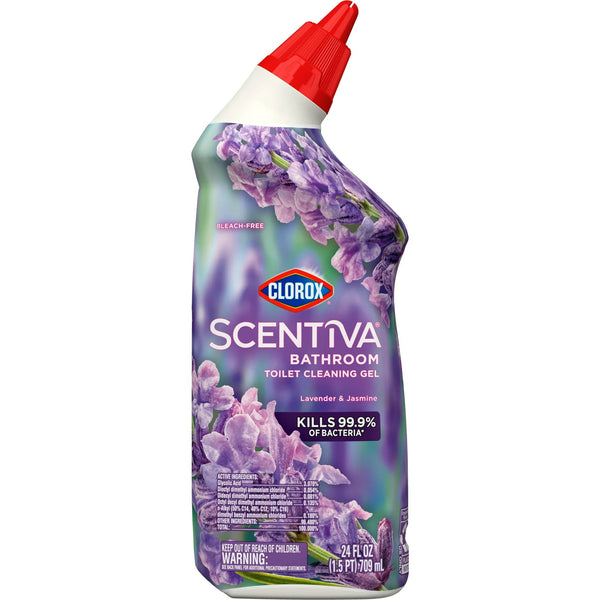 Scentiva Bathroom Toilet Cleaning Gel, Lavender and Jasmine - 1 pack - 24 oz per pack - plus 3 My Outlet Mall Resealable Storage Pouches
