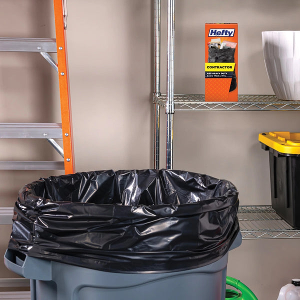 Heavy Duty Contractor Large Trash Bags 45 gallon - 1 pack - 20 Count - plus 3 My Outlet Mall Resealable Storage Pouches