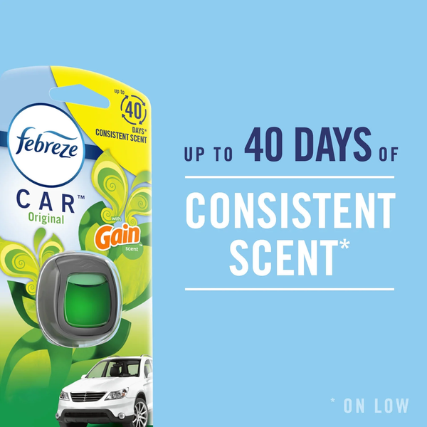 Air Freshener, Odor-Fighting Car Vent Clip, Linen & Sky - 1 pack - 3 count  per pack plus 3 My Outlet Mall Resealable Storage Pouches