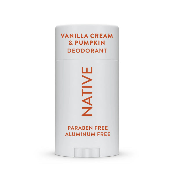 Aluminum-Free Vanilla Cream & Pumpkin Deodorant for Women and Men - 2 packs - 2.65 oz per pack - plus 3 My Outlet Mall Resealable Storage Pouches
