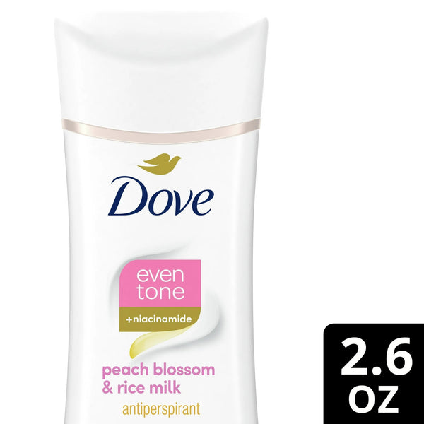 Even Tone Women's Antiperspirant Deodorant Stick Peach Blossom & Rice Milk for All Skin - 1 pack - 2.6 oz per pack - plus 3 My Outlet Mall Resealable Storage Pouches