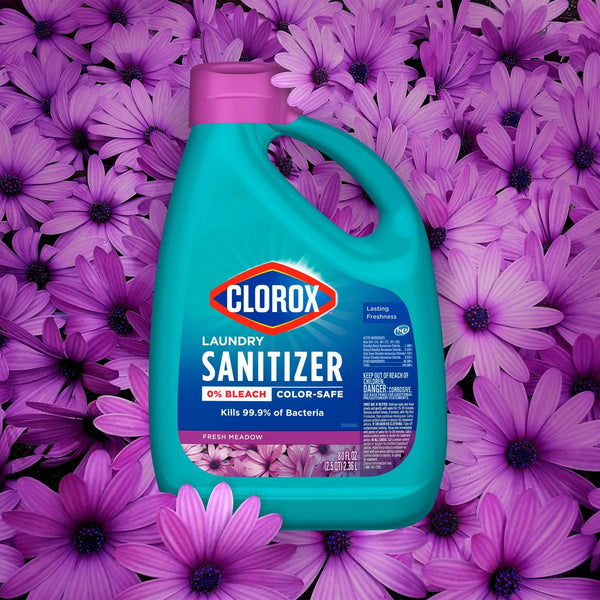 Laundry Sanitizer, 0% Bleach, Color Safe, Fresh Meadow - 1 pack - 42 oz per pack - plus 3 My Outlet Mall Resealable Storage Pouches