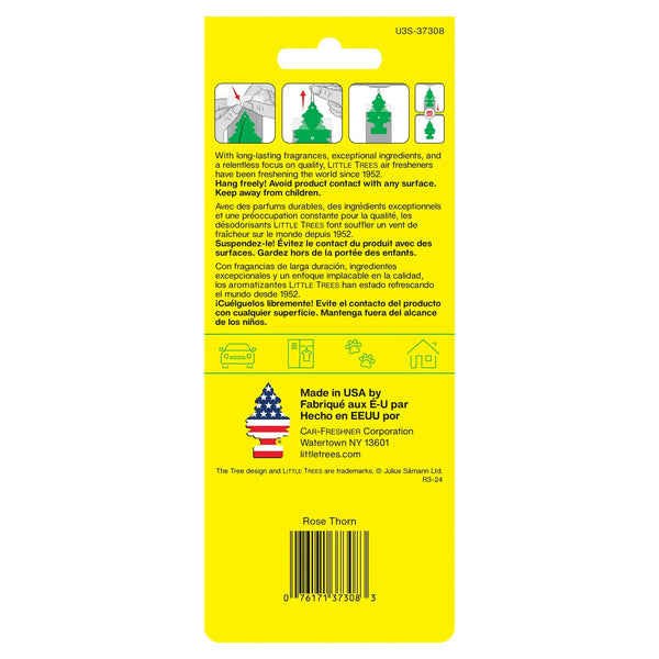 Air Freshener Rose Thorn Fragrance 3 count - 1 pack - plus 3 My Outlet Mall Resealable Storage Pouches