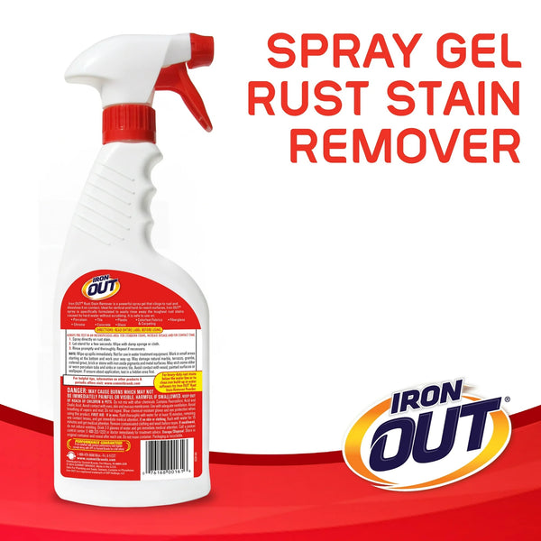 Rust Stain Remover Spray Gel - 1 pack - 24 oz per pack - plus 3 My Outlet Mall Resealable Storage Pouches