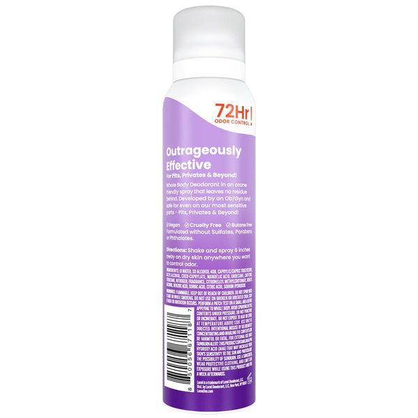 Whole Body Deodorant for Women, Spray Deodorant, Aluminum Free, Lavender Sage - 1 pack - 3.6 oz per pack - plus 3 My Outlet Mall Resealable Storage Pouches