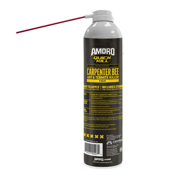 Quick Kill Carpenter Bee, Carpenter Ant & Termite Killer Foam - 1 pack - 18 oz per pack - plus 3 My Outlet Mall Resealable Storage Pouches