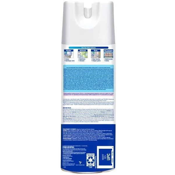 Disinfectant Spray, Sanitizing and Antibacterial Spray, For Disinfecting and Deodorizing, Crisp Linen - 1 pack - 19 oz per pack - plus 3 My Outlet Mall Resealable Storage Pouches