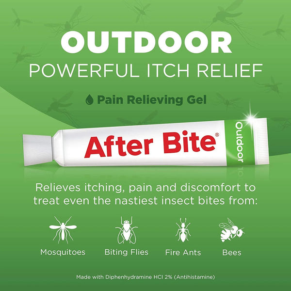 Outdoor Formula Pain Relieving Gel, Portable Instant Relief, Insect Bite Treatment - 1 pack - 7 oz per pack - plus 3 My Outlet Mall Resealable Storage Pouches