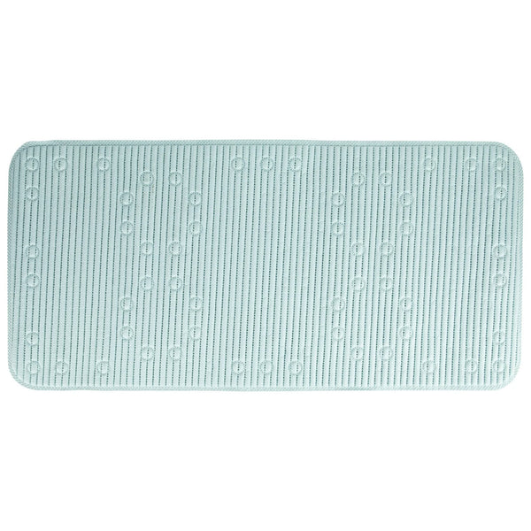 Cushioned Foam Bathtub Mat with Suction Cups, Blue 17" x 36" - 2 packs - plus 3 My Outlet Mall Resealable Storage Pouches