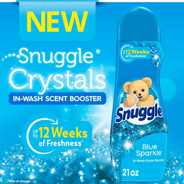 In Wash Laundry Scent Booster Crystals Blue Sparkle- 1 pack - 21 oz per pack - plus 3 My Outlet Mall Resealable Storage Pouches