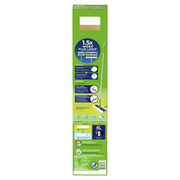 Sweeper XL 2-in-1 Dry + Wet Floor Mopping and Sweeping Kit, Multi-Surface Floor Cleaning Kit - 1 pack - plus 3 My Outlet Mall Resealable Storage Pouches
