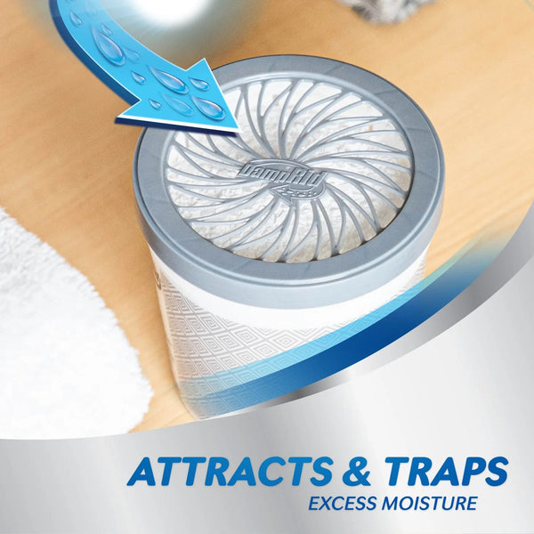 Refillable Moisture Absorber Fragrance Free - 2 packs- 10.5 oz per pack - plus 3 My Outlet Mall Resealable Storage Pouches