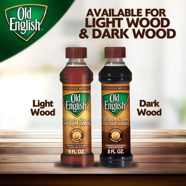 Dark Wood Furniture Oil Scratch Cover Polish - 1 pack - 16 oz per pack - plus 3 My Outlet Mall Resealable Storage Pouches