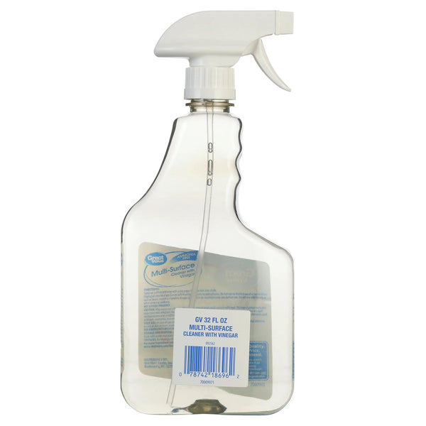 Multi-Surface Cleaner with Vinegar, Unscented - 1 pack - 32 oz per pack - plus 3 My Outlet Mall Resealable Storage Pouches