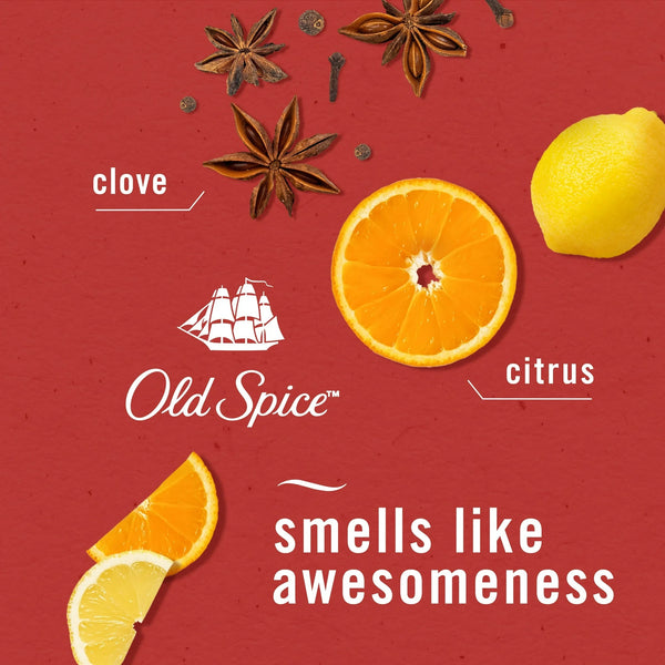 Bathroom Air Freshener, Small Spaces Odor-Fighting, Old Spice Scent - 1 pack - plus 3 My Outlet Mall Resealable Storage Pouches