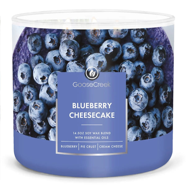 Blueberry Cheesecake Scented 3 Wick Jar Candle, Sweet - 1 pack - 14.5 oz per pack - plus 3 My Outlet Mall Resealable Storage Pouches