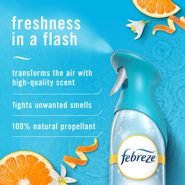 Air Freshener Spray, Odor-Fighting Room Spray, Refresh & Energize - 2 packs - 8.8 oz per pack - plus 3 My Outlet Mall Resealable Storage Pouches