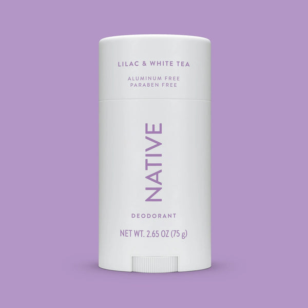 Deodorant, Aluminum Free, Lilac & White Tea, for Women and Men - 1 pack - 2.65 oz per pack - plus 3 My Outlet Mall Resealable Storage Pouches