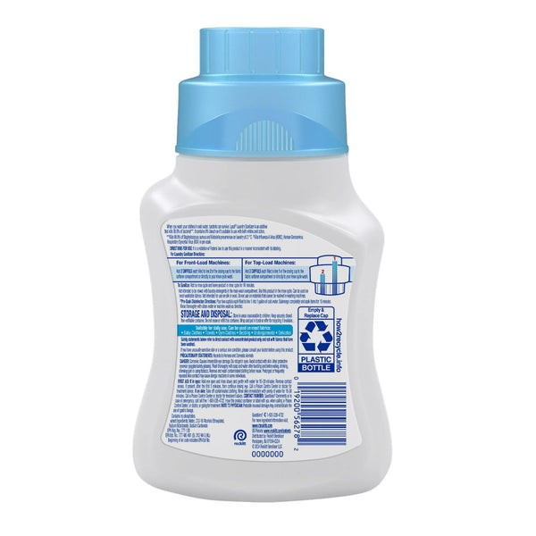 Laundry Sanitizer Additive, Odor Eliminating Liquids for Clothes and Linens, Unscented - 1 pack - 41 oz per pack - plus 3 My Outlet Mall Resealable Storage Pouches