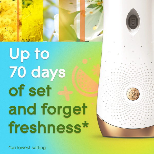 Automatic Spray Air Freshener, Radiant Bloom Limited Edition - 2 packs - 6.2 oz per pack - plus 3 My Outlet Mall Resealable Storage Pouches
