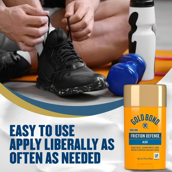 Friction Defense Stick with Aloe - 1 pack - 1.75 oz per pack - plus 3 My Outlet Mall Resealable Storage Pouches