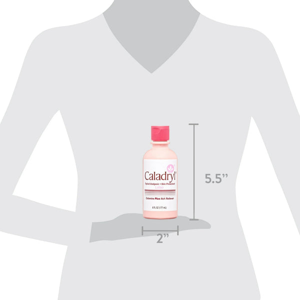 Skin Protectant Lotion, Calamine + Itch Reliever - 2 packs - 6 fl oz per pack - plus 3 My Outlet Mall Resealable Storage Pouches