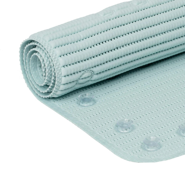 Cushioned Foam Bathtub Mat with Suction Cups, Blue 17" x 36" - 2 packs - plus 3 My Outlet Mall Resealable Storage Pouches