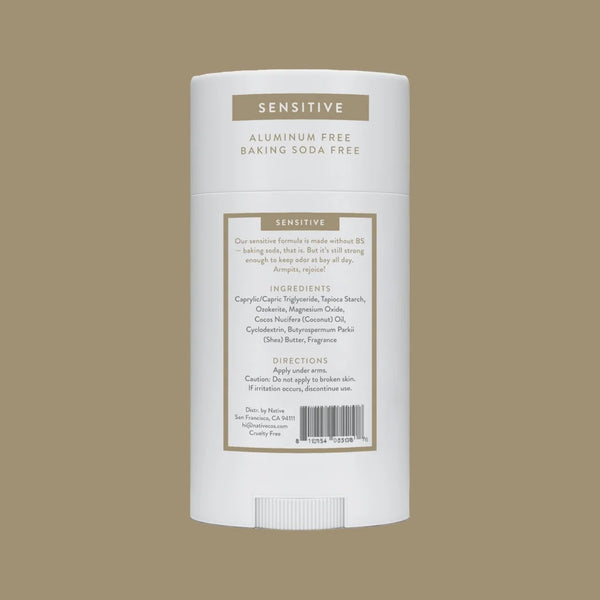 Deodorant, Sensitive, Aluminum Free, Sandalwood & Shea Butter, for Women and Men - 1 pack - 2.65 oz per pack - plus 3 My Outlet Mall Resealable Storage Pouches