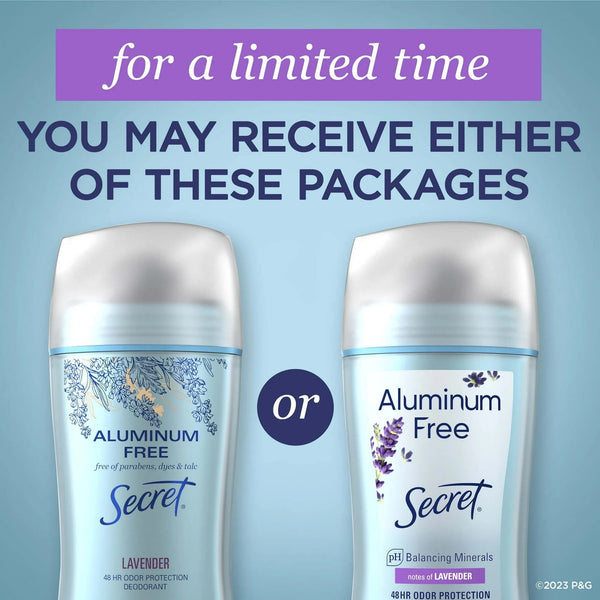 Aluminum Free Deodorant for Women, Lavender - 1 pack - 2.4 oz per pack - plus 3 My Outlet Mall Resealable Storage Pouches