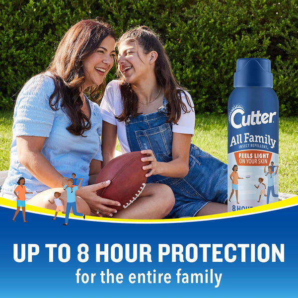 All Family Insect Repellent Deet-Free Lightweight Repels Mosquitoes Ticks up to 8 Hr - 2 packs - 4 oz per pack - plus 3 My Outlet Mall Resealable Storage Pouches