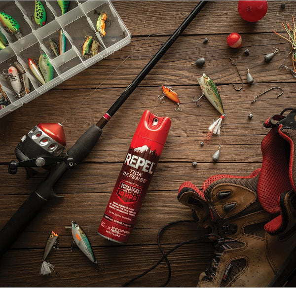 Tick Defense Aerosol Spray with 15% Picaridin - 3 packs - 6.5 oz per pack - plus 3 My Outlet Mall Resealable Storage Pouches