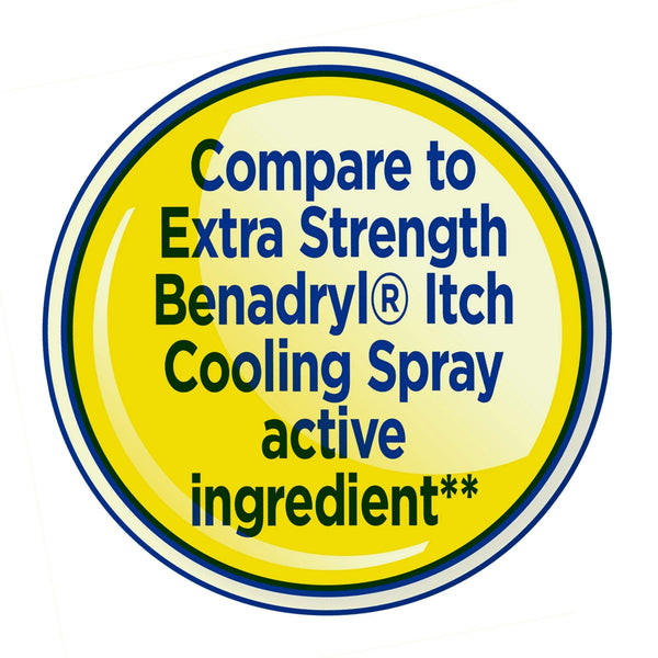 Extra Strength Anti-Itch Pump Spray for Skin Irritation - 1 pack - 2.5 oz per pack - plus 3 My Outlet Mall Resealable Storage Pouches
