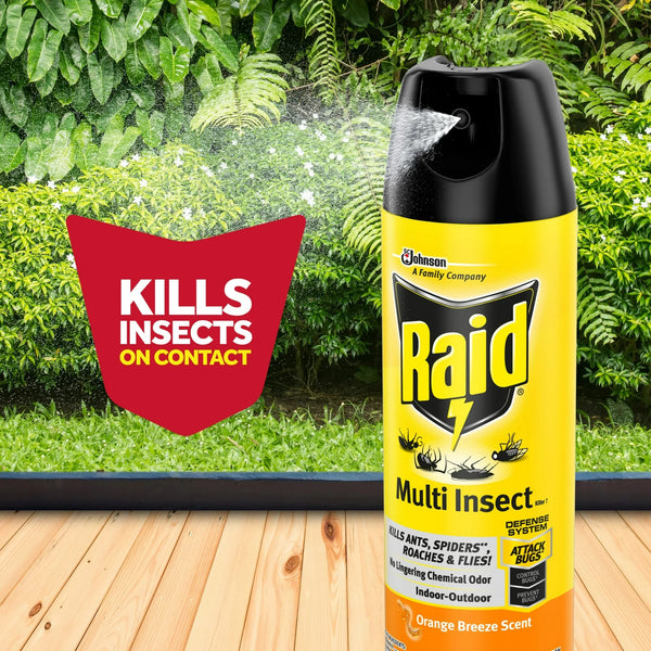 Multi Insect Killer 7, Bug Killer Spray, Orange Breeze Scent - 1 pack - 15 oz per pack - plus 3 My Outlet Mall Resealable Storage Pouches