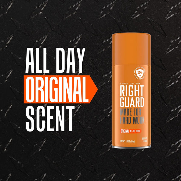 Sport Deodorant Spray for Men, Aluminum-Free, Original Scent - 3 packs - 8.5 oz per pack - plus 3 My Outlet Mall Resealable Storage Pouches