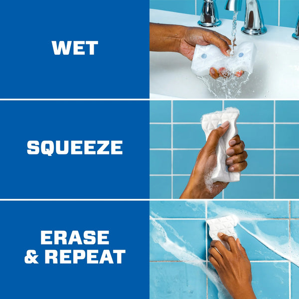 Magic Eraser Foaming Sponge, All Purpose Cleaner, Dawn Cleaning Power, Ultra Foamy - 1 pack - 3 count per pack plus 3 My Outlet Mall Resealable Storage Pouches