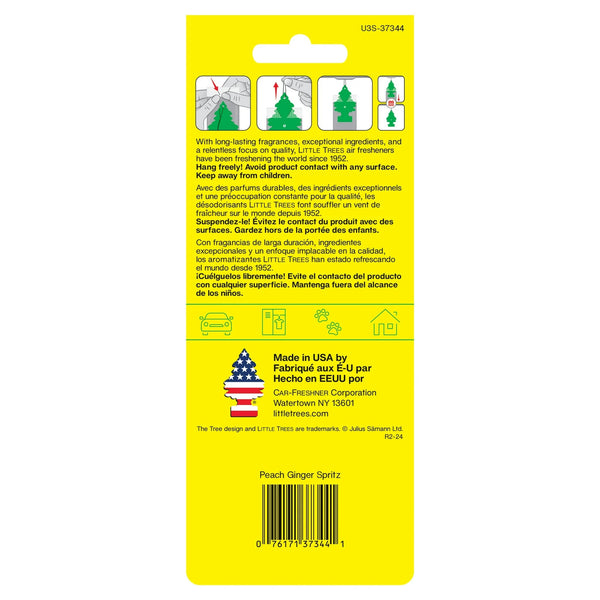 Air Freshener Peach Ginger Spritz Fragrance 3 count - 2 packs - plus 3 My Outlet Mall Resealable Storage Pouches