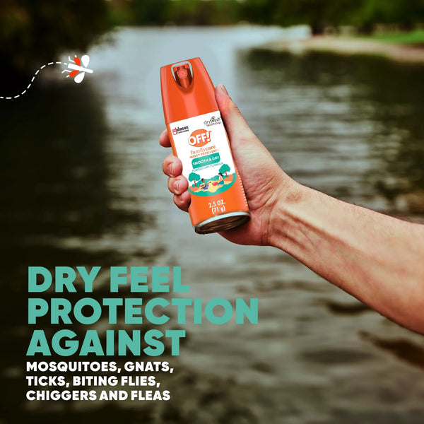 FamilyCare Insect Repellent I, Smooth & Dry Bug Spray - 1 pack - 2.5fl oz per pack - plus 3 My Outlet Mall Resealable Storage Pouches