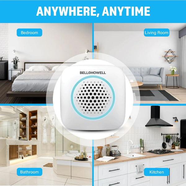 Rogue Ultrasonic Pest Repeller Aid for Home, Mouse Rodent Insect Bug Repellent - 2 packs - 4 Count - plus 3 My Outlet Mall Resealable Storage Pouches