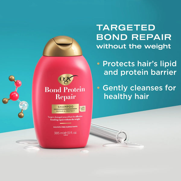 Repair and Protect Bond Protein Repair Shampoo - 1 pack - 13Fl oz per pack - plus 3 My Outlet Mall Resealable Storage Pouches