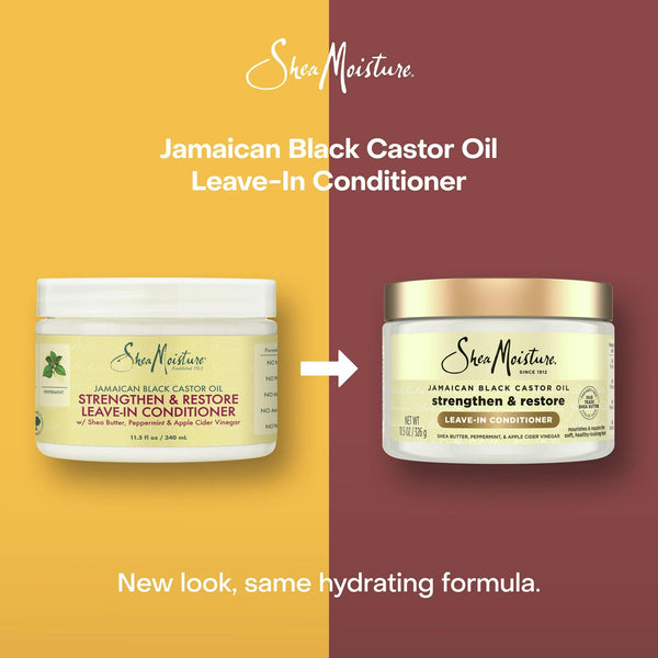 Jamaican Black Castor Oil Strengthen & Restore Leave-in Conditioner All Hair - 1 pack - 11.5 oz per pack - plus 3 My Outlet Mall Resealable Storage Pouches