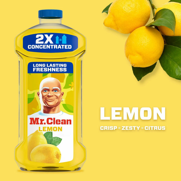 2X Concentrated Multi Surface Cleaner with Lemon Scent - 2 packs - 23 oz per pack - plus 3 My Outlet Mall Resealable Storage Pouches