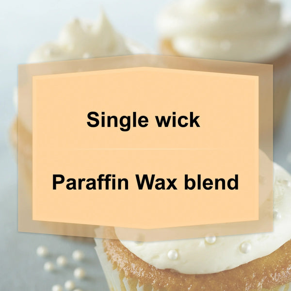 Vanilla Scented Single-Wick Large Glass Jar Candle - 1 pack - 20 oz per pack - plus 3 My Outlet Mall Resealable Storage Pouches