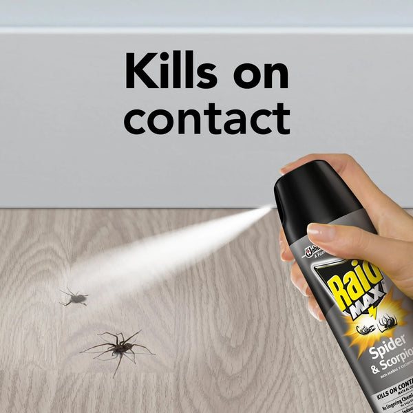 Max Indoor & Outdoor Spider & Scorpion Killer Bug Spray - 2 packs - 12 oz per pack - plus 3 My Outlet Mall Resealable Storage Pouches