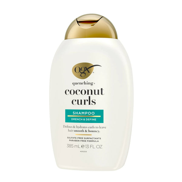 Quenching + Coconut Curls Curl-Defining Shampoo - 1 pack - 13Fl oz per pack - plus 3 My Outlet Mall Resealable Storage Pouches