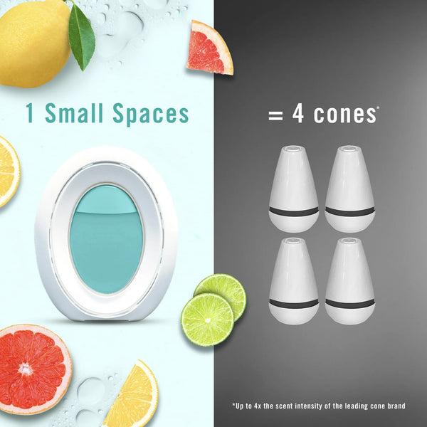 Bathroom Air Freshener, Small Spaces Odor Fighter, Citrus Breeze, 2 Count - 1 pack - plus 3 My Outlet Mall Resealable Storage Pouches