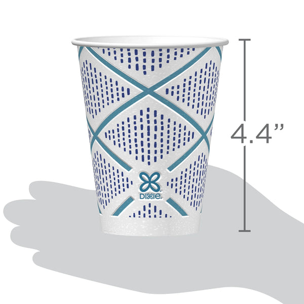 To Go Disposable Paper Cups, 12 oz, Multi-Color - 2 packs - 20 Count per pack - plus 3 My Outlet Mall Resealable Storage Pouches
